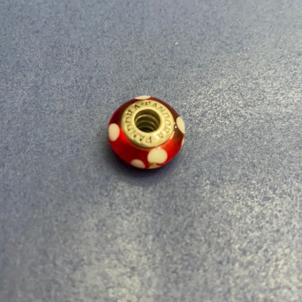 Pandora glass charm.